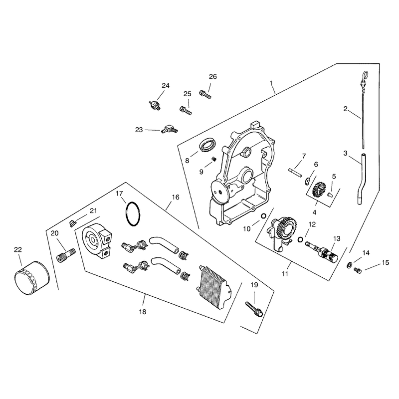 Group 3 Oil Panlubrication ch25s-68606 Kohler