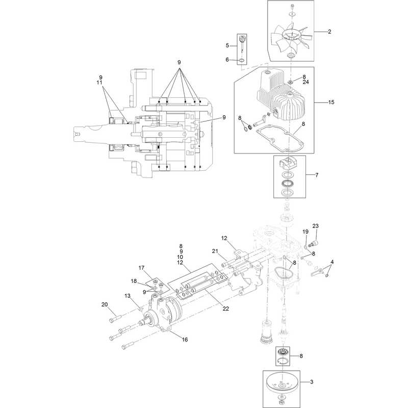 LH Hydro Assembly No. 126-1325