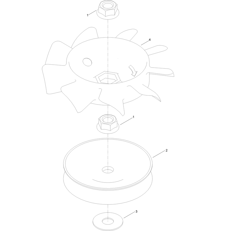 Transmission Assembly Pulley and Fan Repair Assembly No 139-1837
