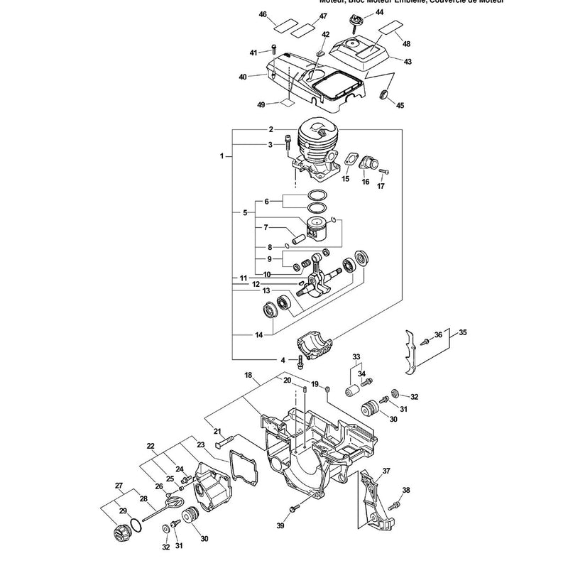Engine, Short Block, Engine Cover