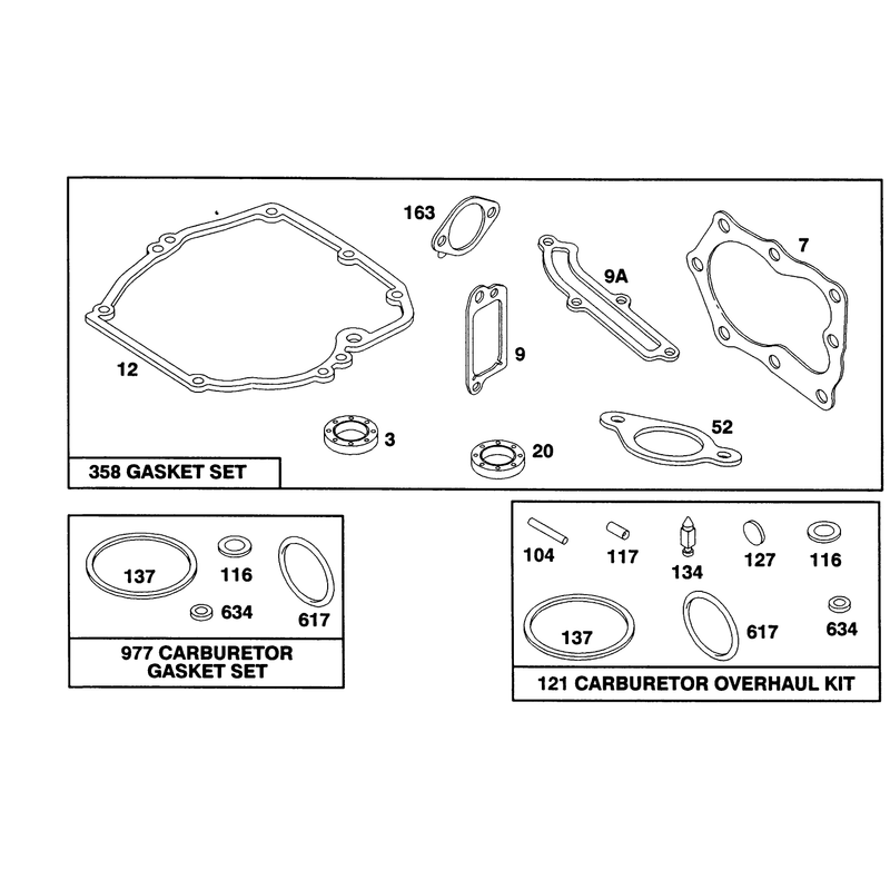 Engine Briggs and Stratton Model 124707-3185-01