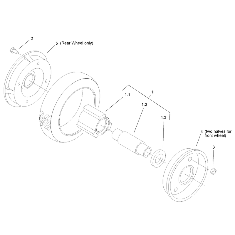 Front and Rear Wheel Assembly