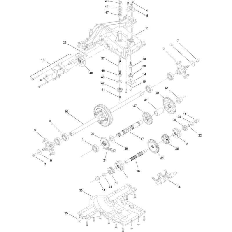 Transmission Assembly No 112-0558