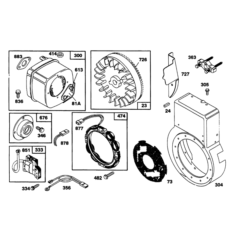 Engine Briggs & Stratton Models 252416-0756-01 & 252416-0757-01