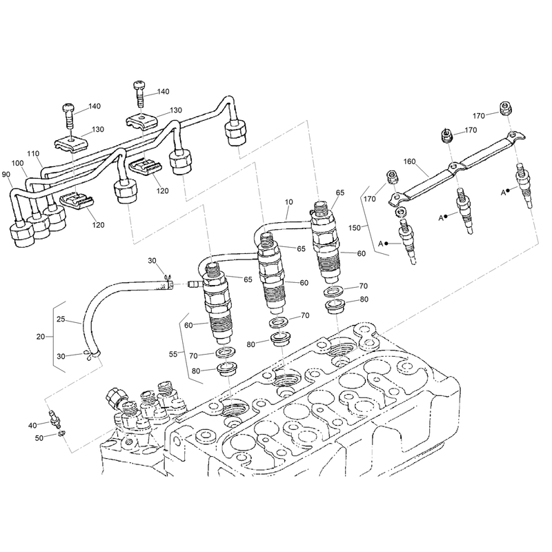 Nozzle Holder and Glow Plug Assembly