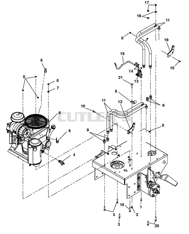 Frame And Engine Assembly