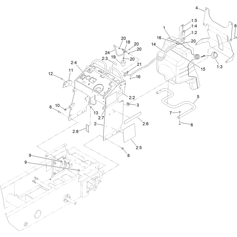 Fuel Tank and Tower Assembly