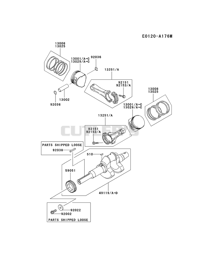 PISTON/CRANKSHAFT