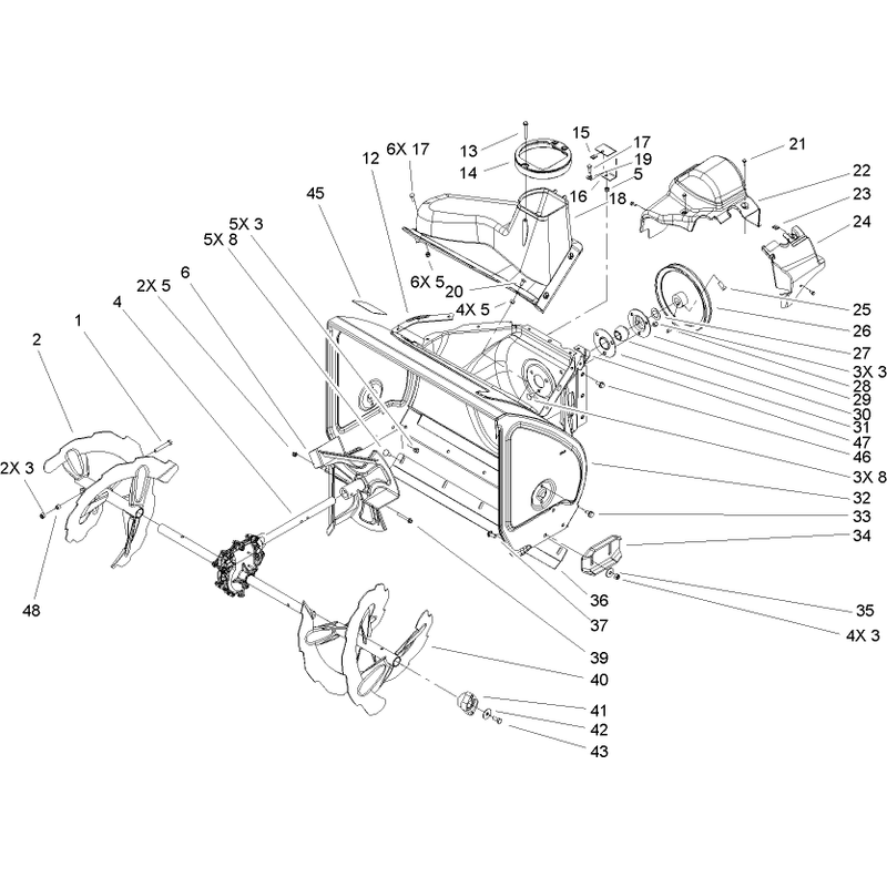 Auger and Housing Assembly