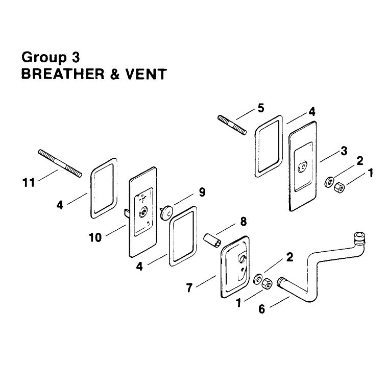 Breather and Vent Engine Kohler Model No Mv16s Type Ps56519