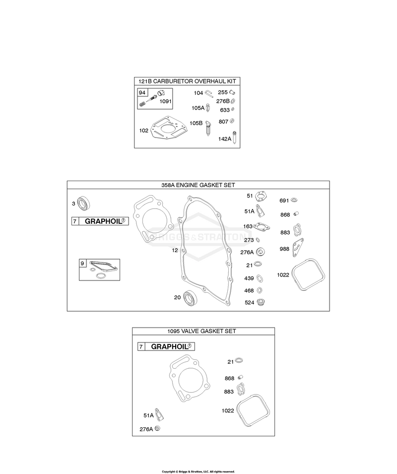 Engine Gasket Set, Valve Gasket Set