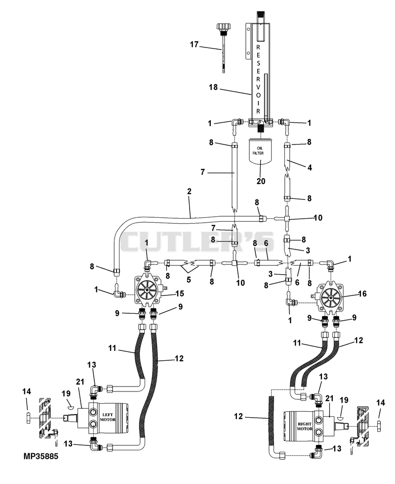 hydrostatic drive system componets