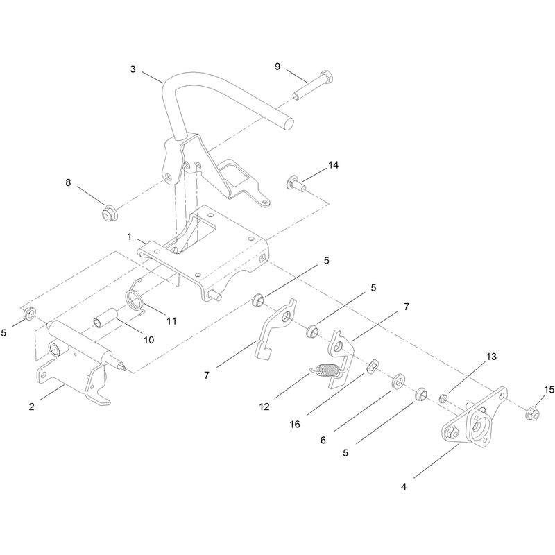 RH Control Handle Assembly No 144-1422