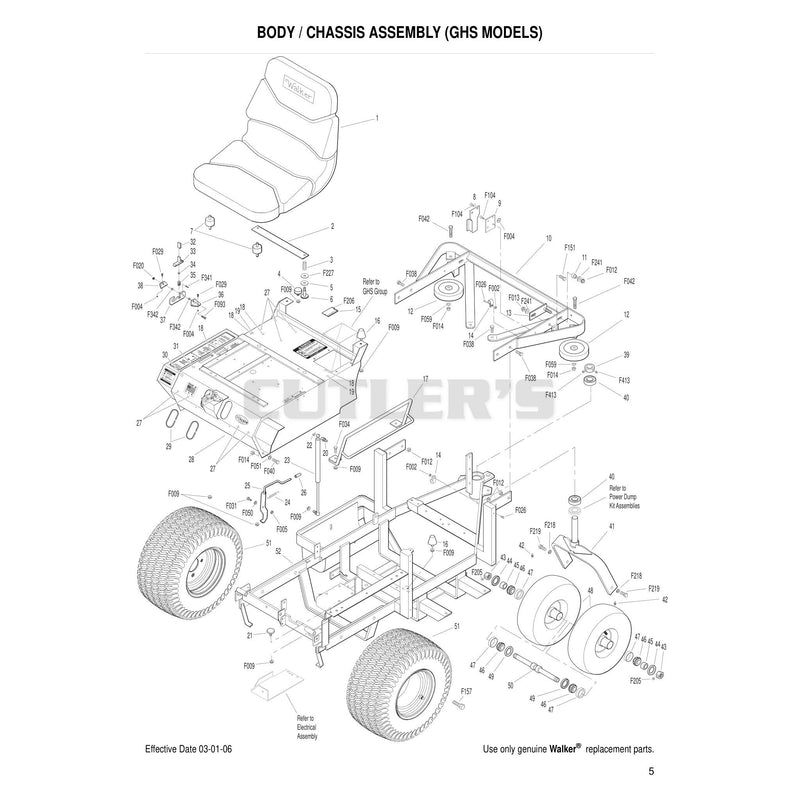 Body Chassis Assembly GHS Models