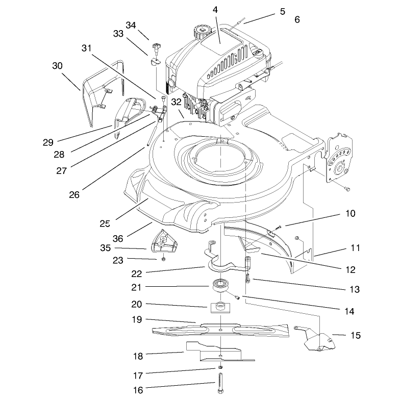 Engine and Blade Assembly