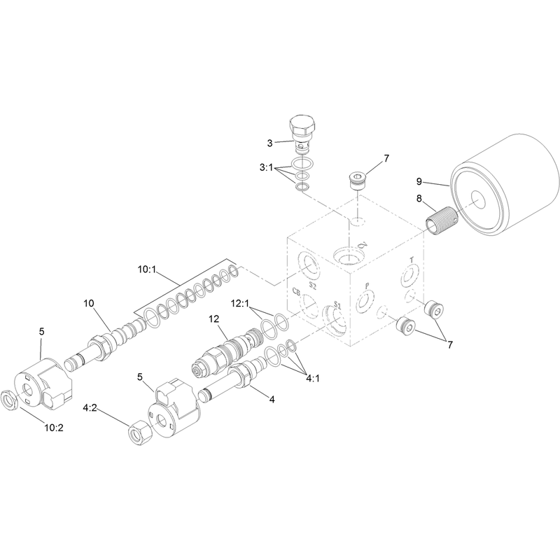 Hydraulic Manifold Assembly No. 132-8989