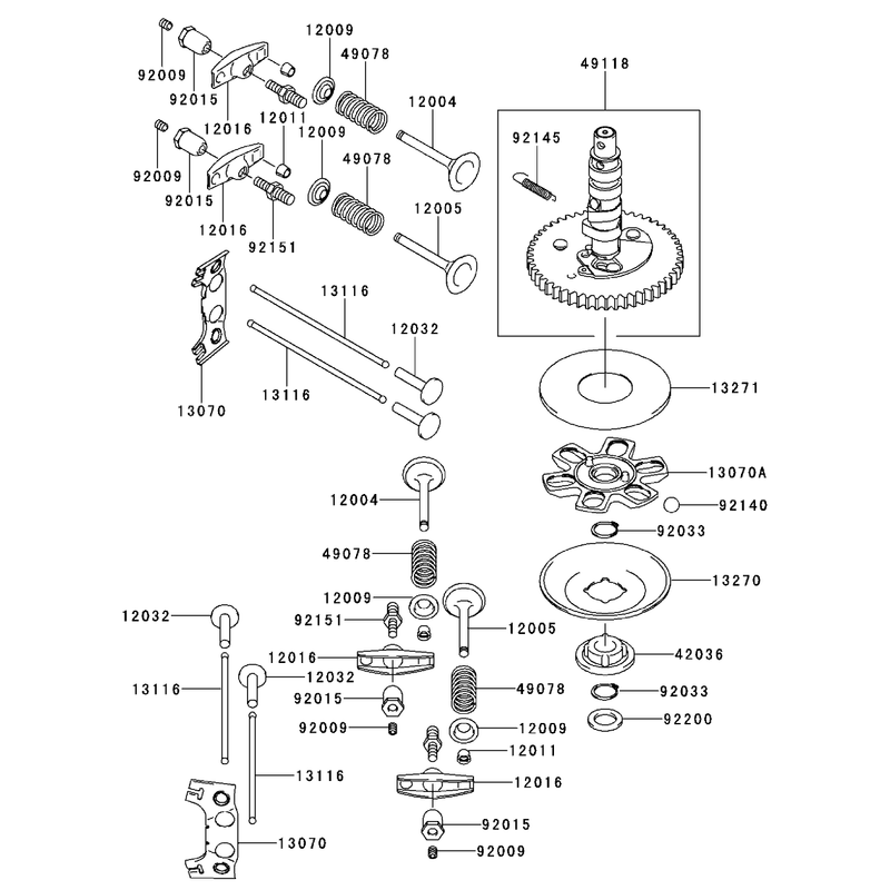 Valvecamshaft Kawasaki Fh500v-As30