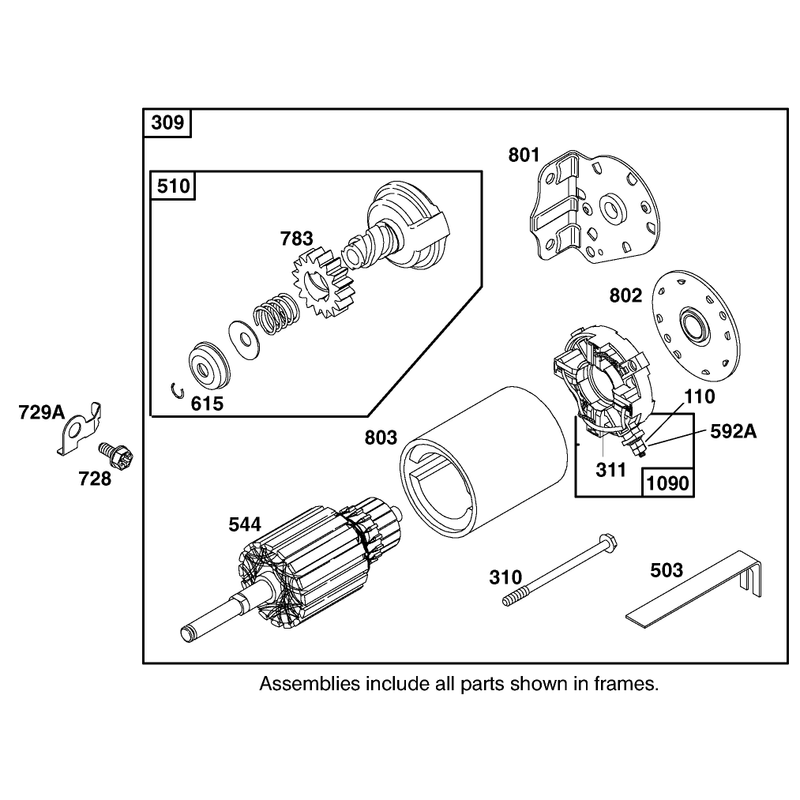Engine Briggs and Stratton Model 28m707-1182-E1