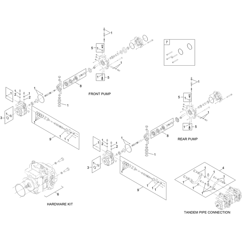 Tandem Pump Assembly No 139-4733