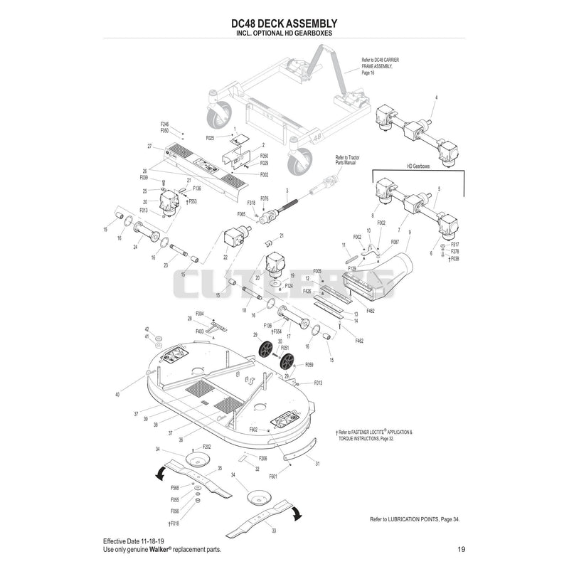 DC48 Deck Assembly