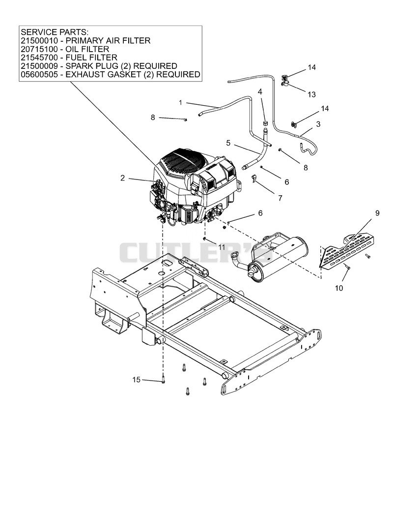 Engine - Kohler EFI EZT725