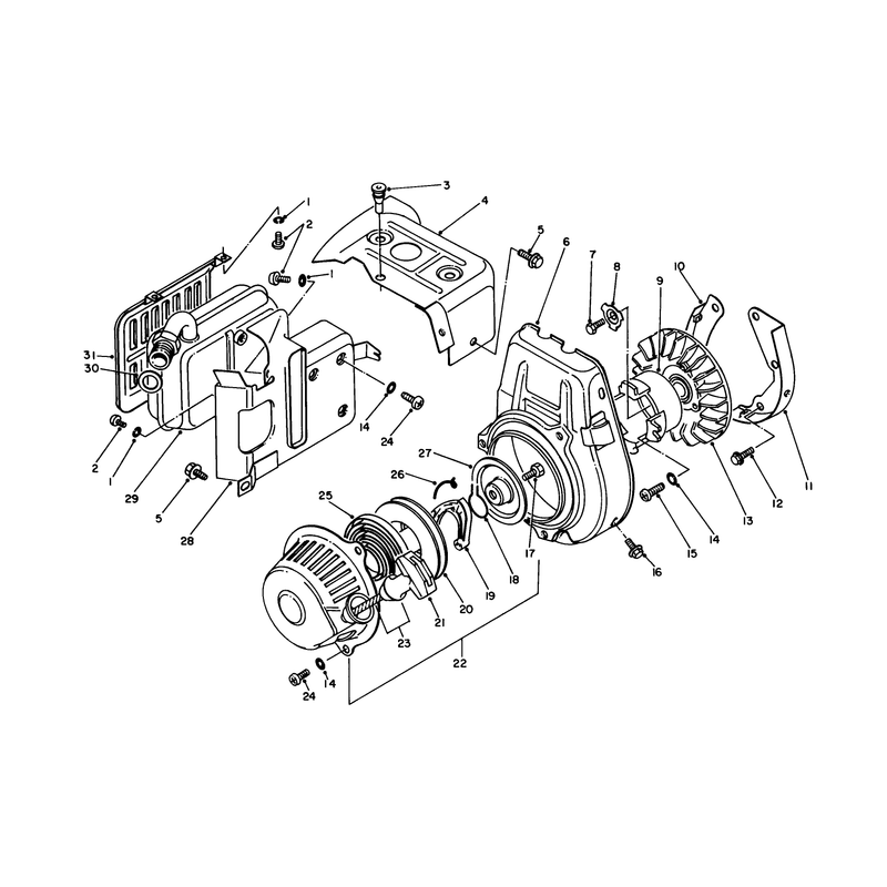Starter Exhaust Assembly