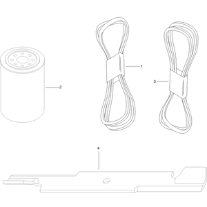 MVP Filter Belt and Blade Kit No 127-1644