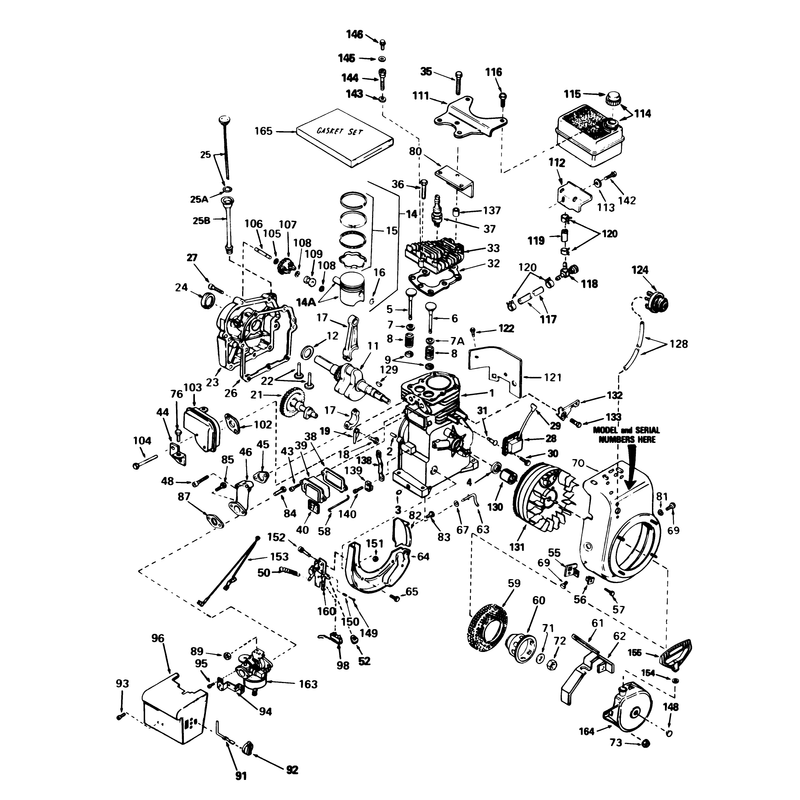 Engine Tecumseh Model Hs50-67259f
