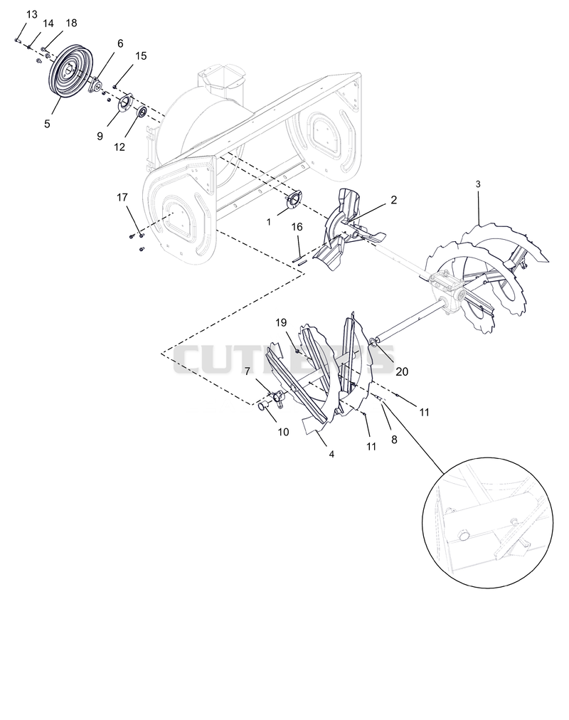 Auger and Impeller - 32"