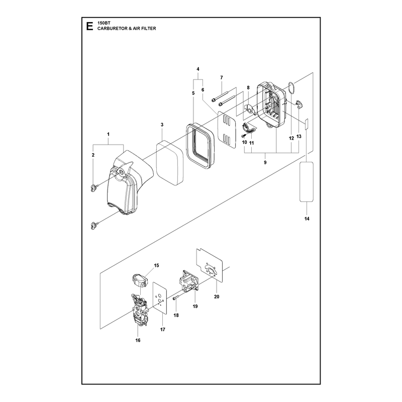 CARBURETOR AND AIR FILTER