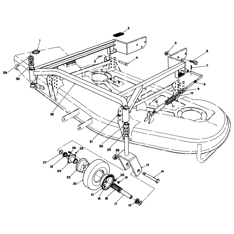 52in Carrier Frame Model No 30152