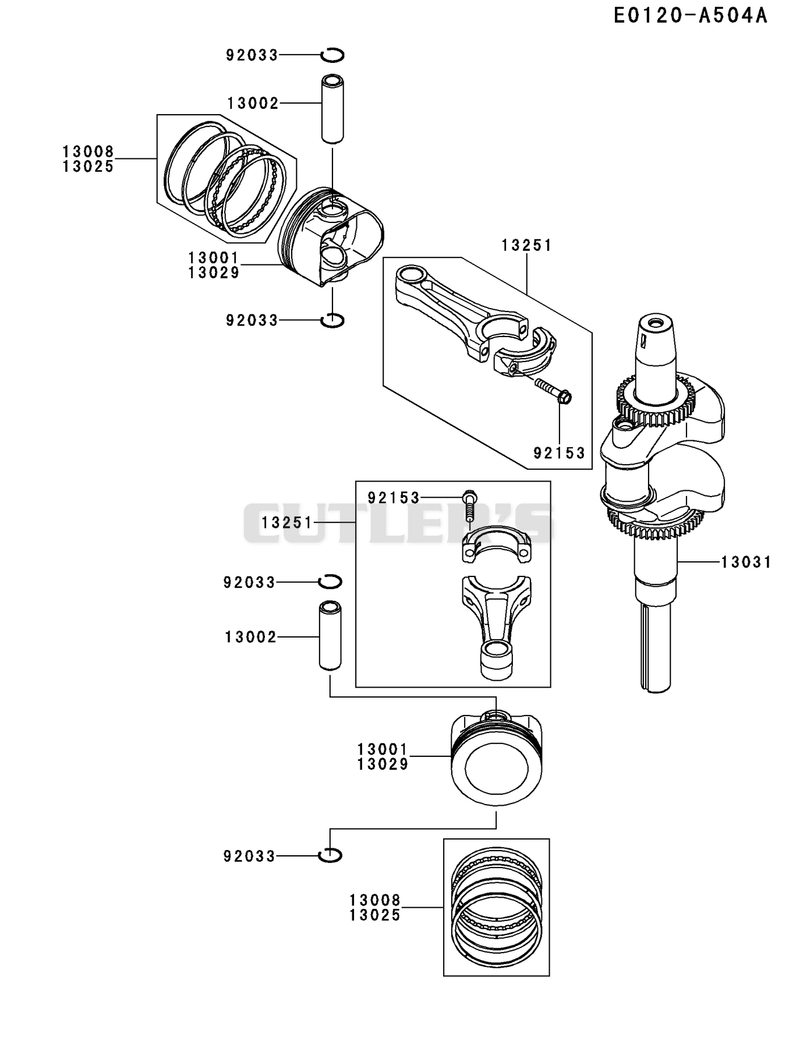PISTON/CRANKSHAFT