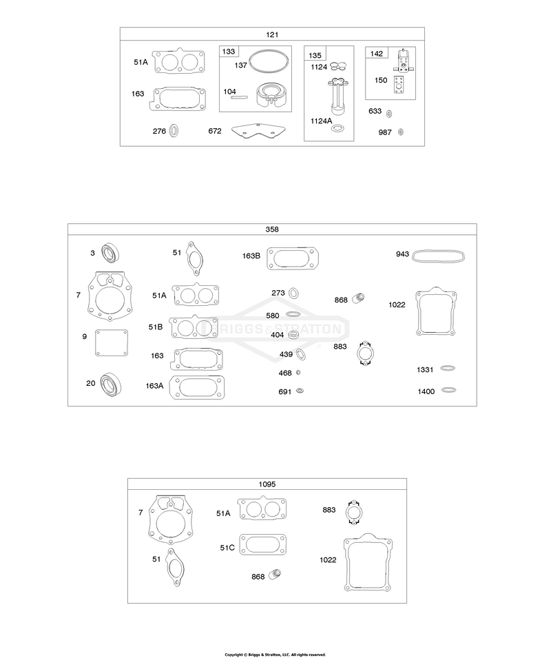 Carburetor Overhaul Kit, Engine/Valve Gasket Sets