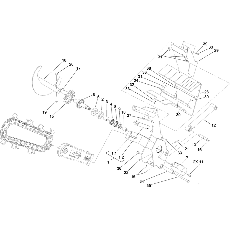 Trencher Assembly