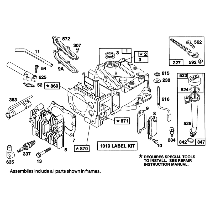 Engine Briggs and Stratton Model 122707-3187-01