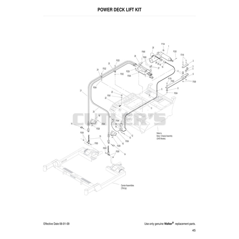 Power Deck Lift Kit