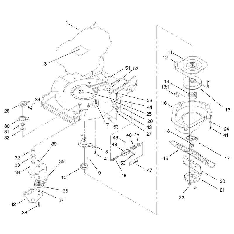 Engine and Blade Brake Clutch Assembly