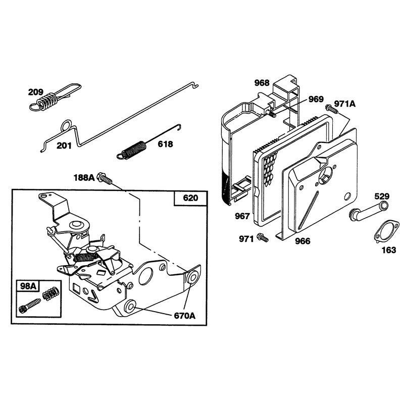 Engine Briggs and Stratton Model 122702-3171-01