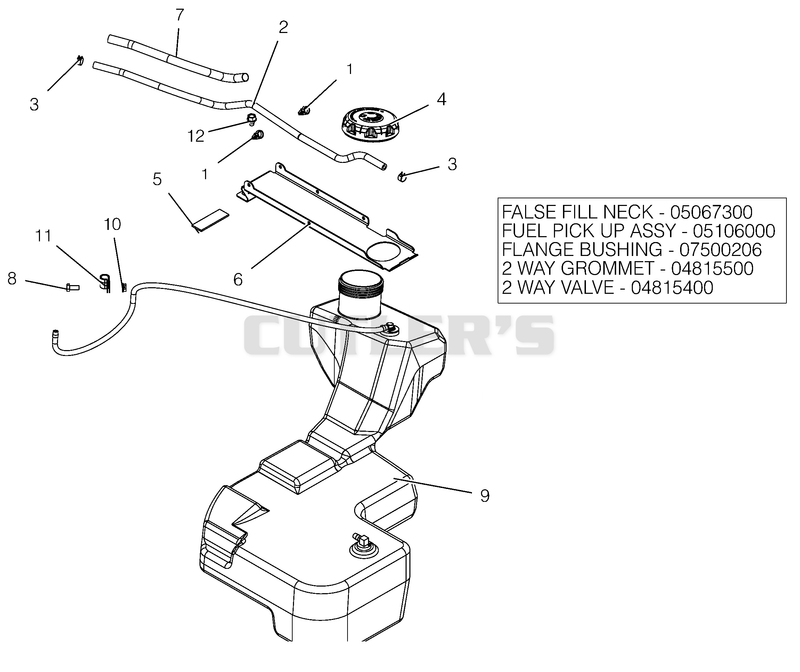 Fuel system - Kohler Non-CARB
