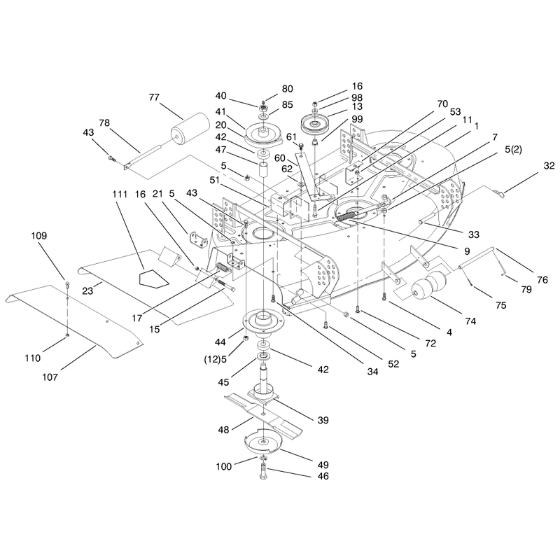 Deck and Spindle Assembly