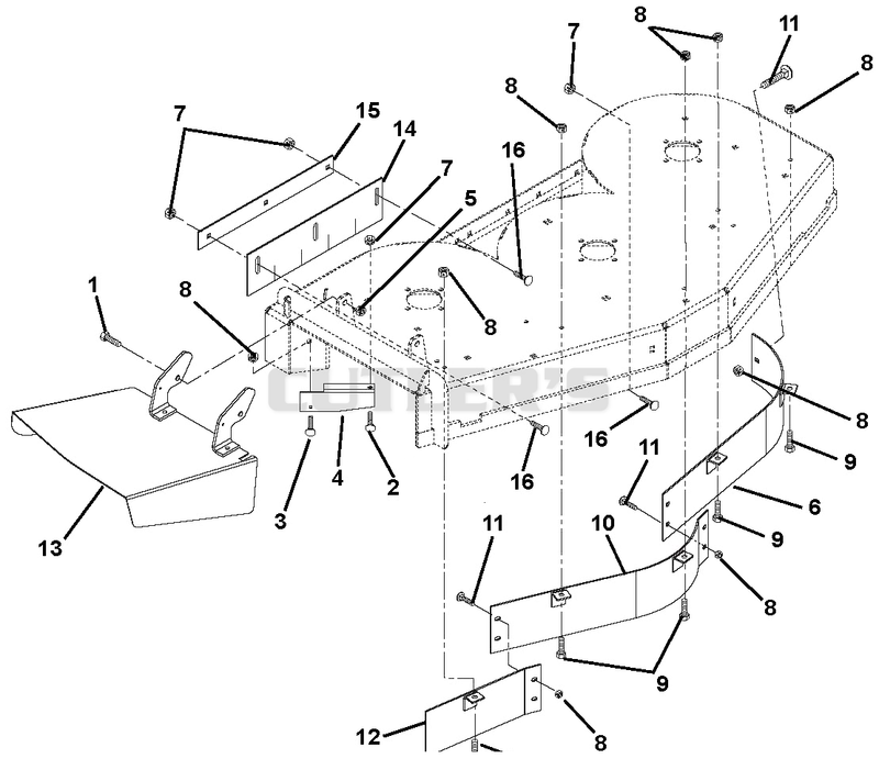 48" Discharge Chute And Baffles