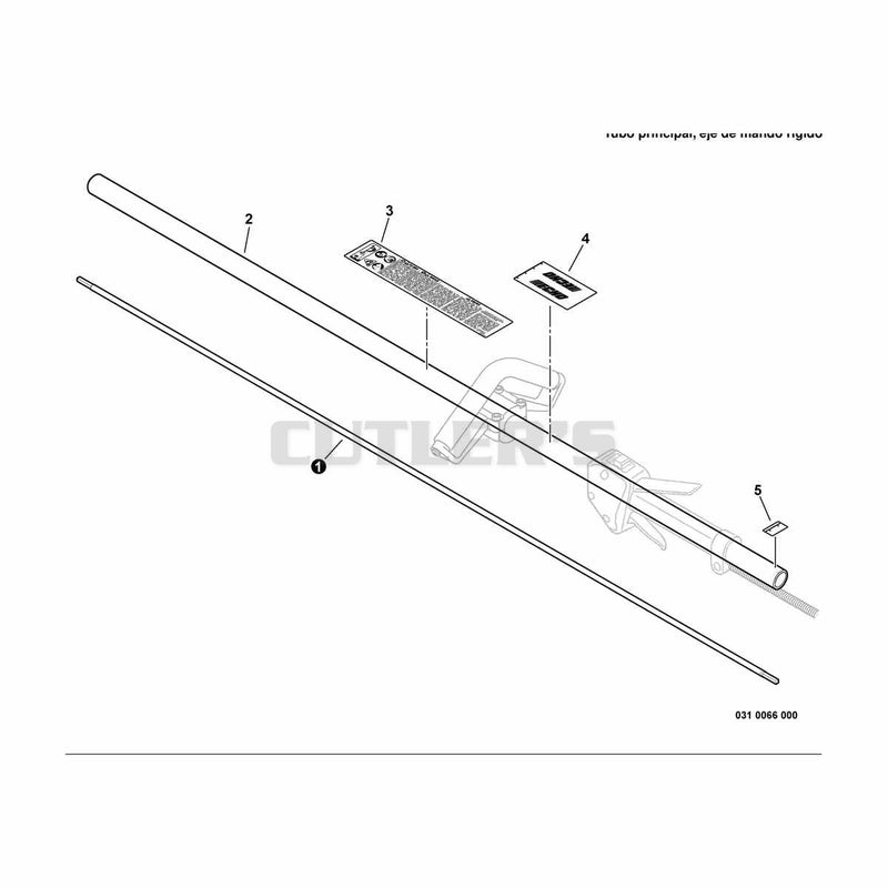 Main Pipe, Solid Driveshaft