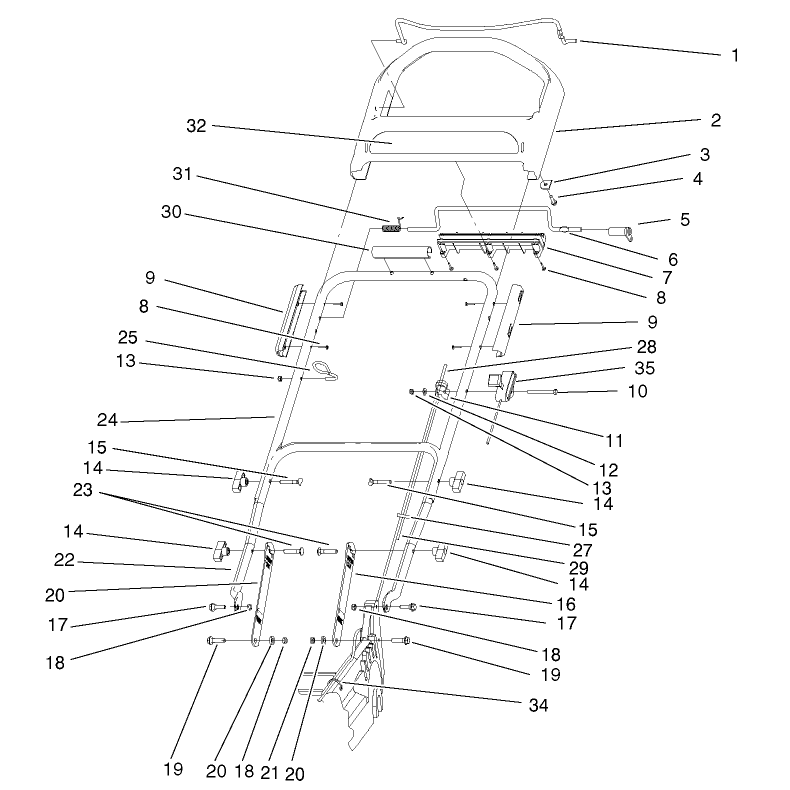 Handle and Controls Assembly