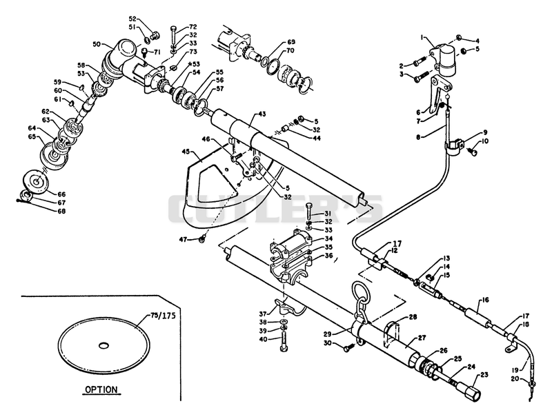 Driveshaft, Gear Case, Throttle, Shield