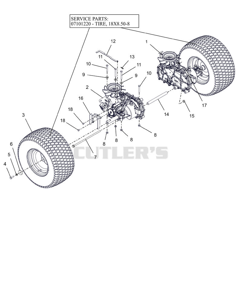 Rear Tires And Transaxles