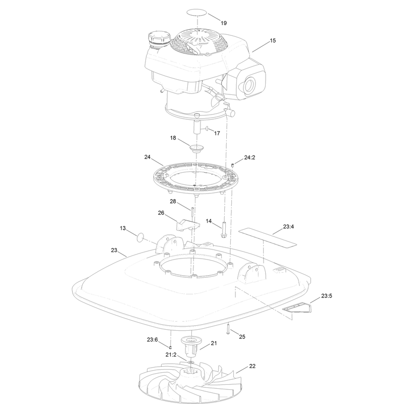 Engine and Deck Assembly