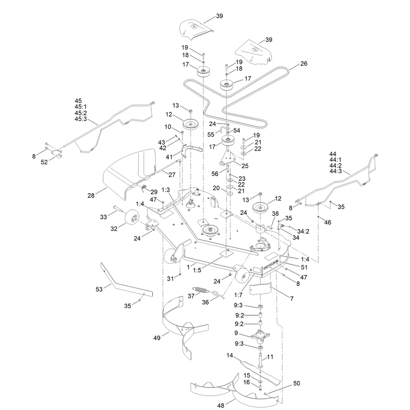 50 Inch Deck Assembly