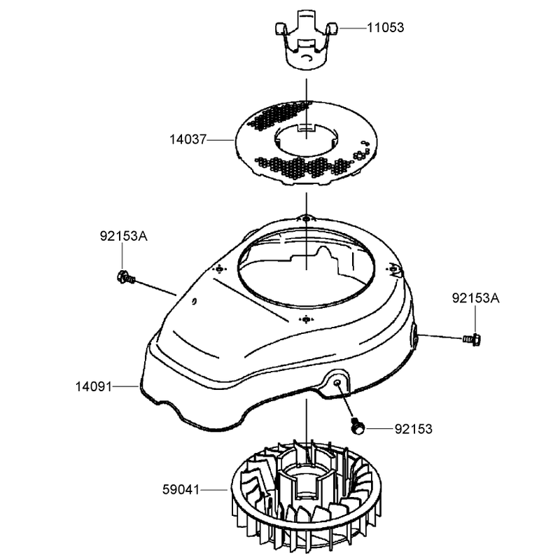 Cooling Equipment Assembly Kawasaki FJ180V-AS31