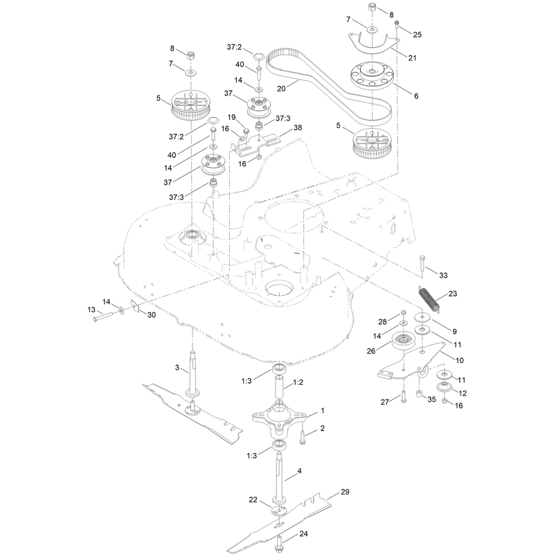 Spindle and Belt Assembly