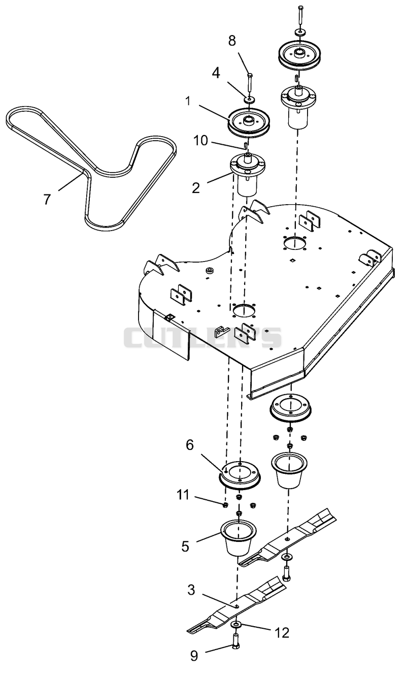 Belt, Blades, and Spindles - 36"